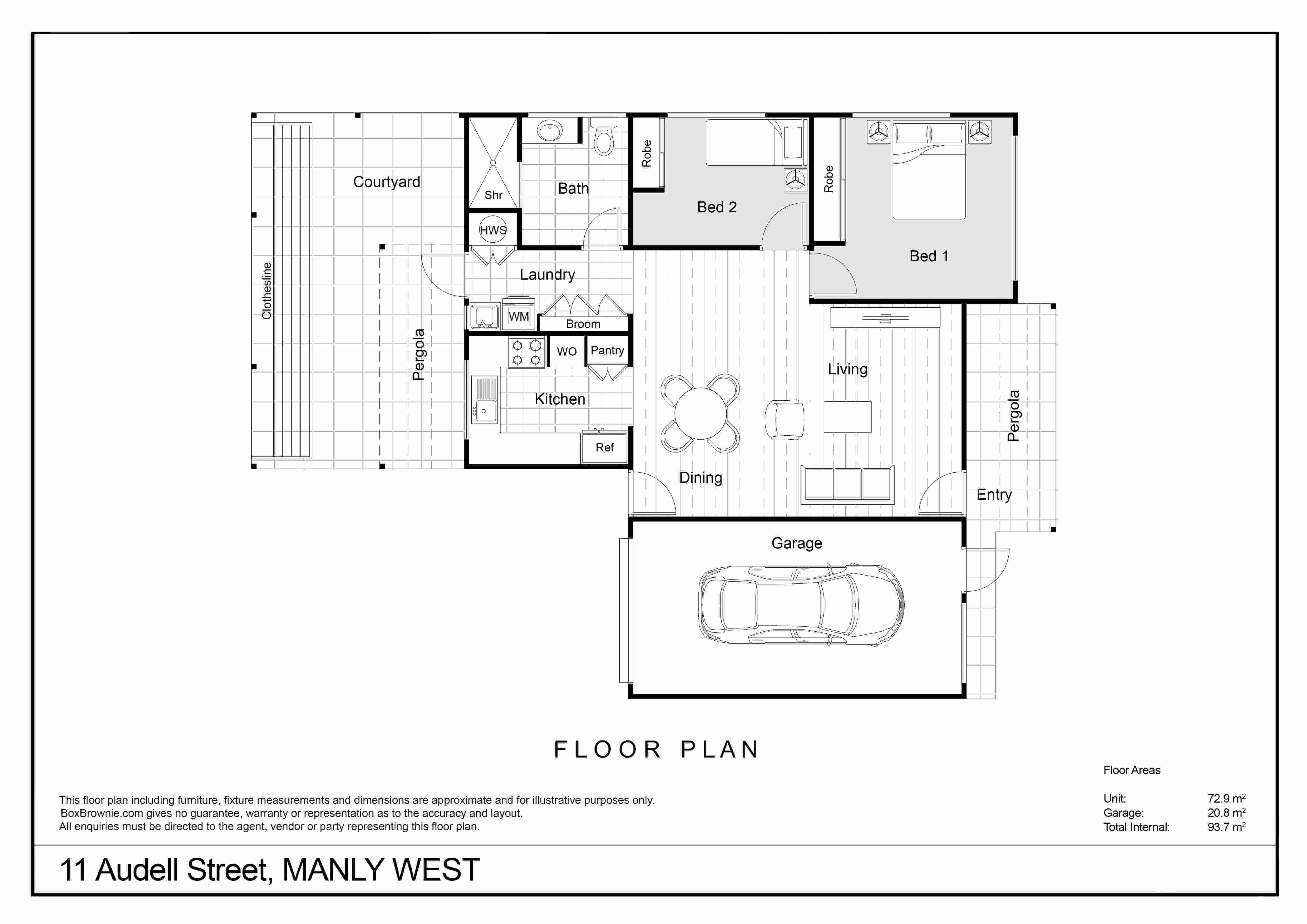 JG Floor Plan 2 Bed Stage 1