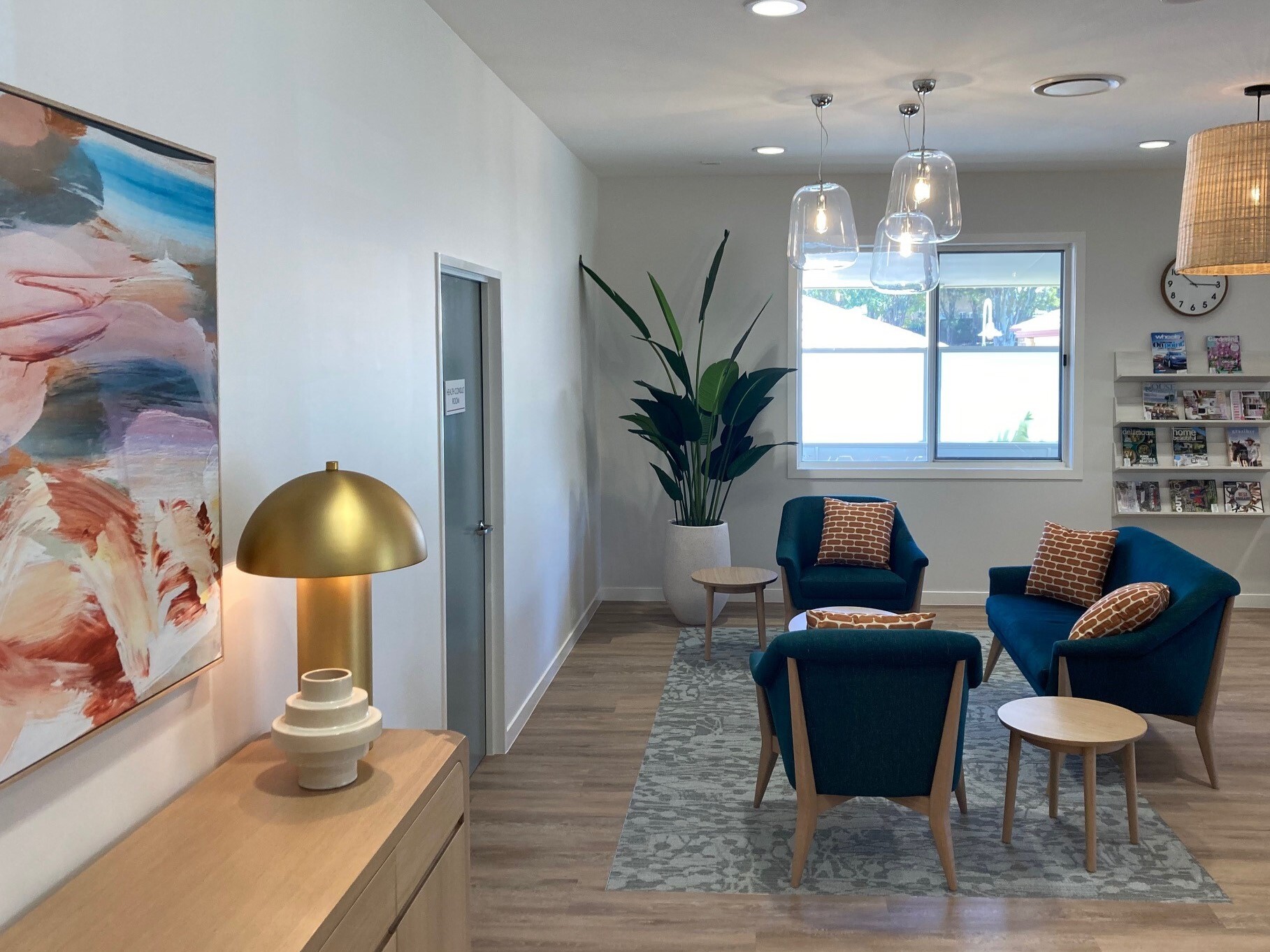 Health consult room and waiting area